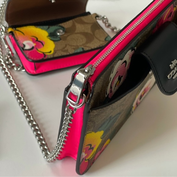 COACH POPPY CROSSBODY IN SIGNATURE CANVAS - Picture 5 of 7